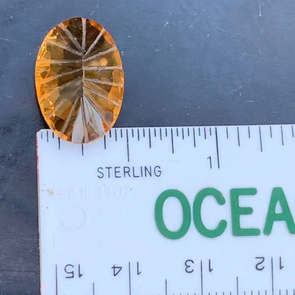 9.30 Carats Natural Citrine Nice Cut Gemstone - Picture 10 of 17